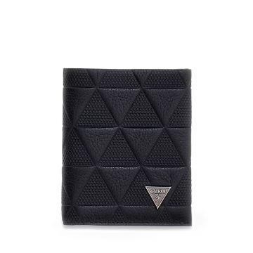 Portcard bărbați Guess TORINO negru din piele cu RFID 921bpusmtotelea49n