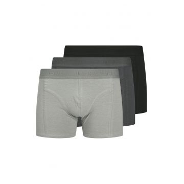 Set de boxeri cu logo - 3 perechi - Negru/Gri deschis