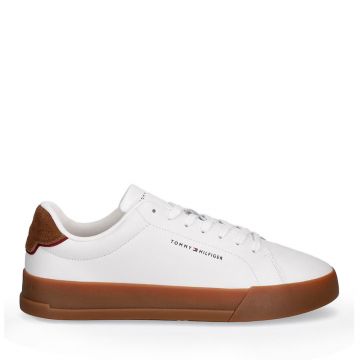Sneakers bărbați Tommy Hilfiger albi din piele 3411BP5367A