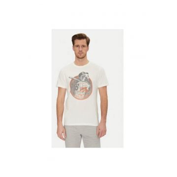 Tricou barbati  20717764 - Bumbac - Alb - Alb