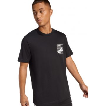 Tricou cu logo Camo - Negru