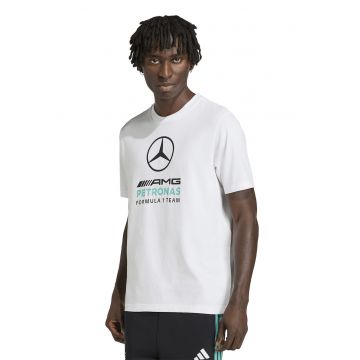 Tricou cu logo Mercedes-AMG Petronas Formula 1 - Alb