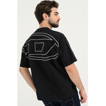 Tricou cu logo supradimensionat Boggy - Alb/Negru