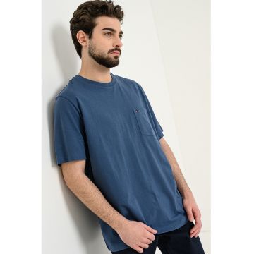 Tricou de bumbac Essential - Albastru prafuit