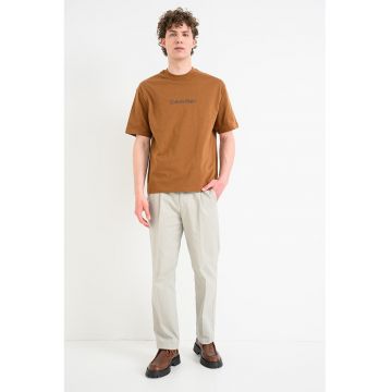 Tricou relaxed fit cu imprimeu logo Standard - Maro