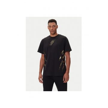 Tricou sport barbati  negru - bumbac - lifestyle