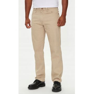 Blugi barbati -  bej - bumbac - croiala dreapta -