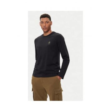 Bluza cu maneca lunga -  bumbac - negru