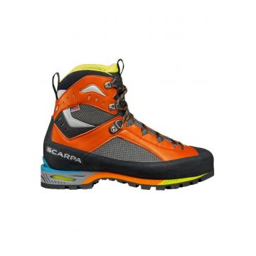 Bocanci trekking barbati  Charmoz HD - Negru/Portocaliu