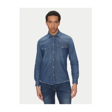 Camasa barbati -  denim - albastru