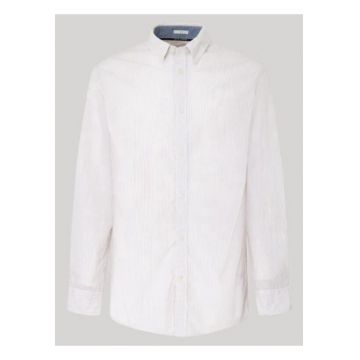 Camasa texturata din bumbac cu guler Oxford Polly