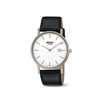 Ceas  3637-02 - Titan/Piele - 5 ATM - Negru