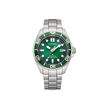 Ceas barbatesc  BN0269-50W Eco-Drive Diver - verde - 44x12mm - bratara inox - rezistent la apa 200m