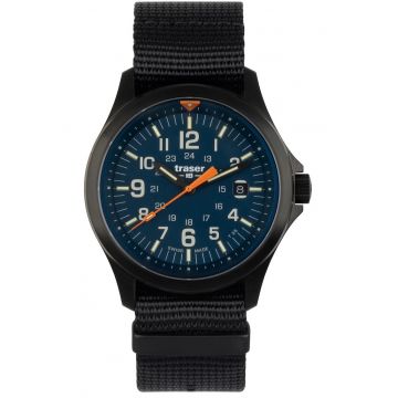 Ceas barbatesc  P67 Officer Pro Blue - rezistent la apa 100m - curea NATO neagra - 45mm