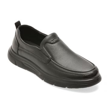 Mocasini OTTER negri, 1959, din piele naturala