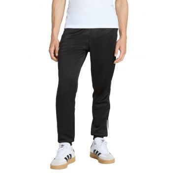 Pantaloni de trening cu croiala regular-fit si talie elastica - Alb/Negru