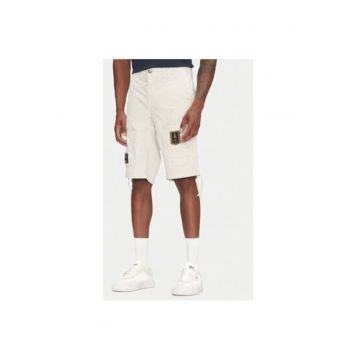 Pantaloni scurti barbati  251BE041CT1122 - Bumbac - Alb - Ecru