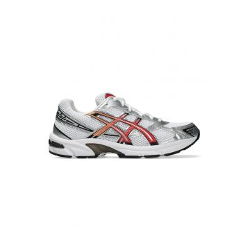 Pantofi sport din plasa cu garnituri din material sintetic Gel-1130 - Visiniu/Alb optic/Argintiu