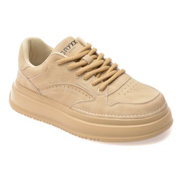 Pantofi sport GRYXX bej, 251219, din piele naturala
