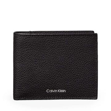 Portmoneu bărbați Calvin Klein negru din piele cu RFID 3101BPU1062N