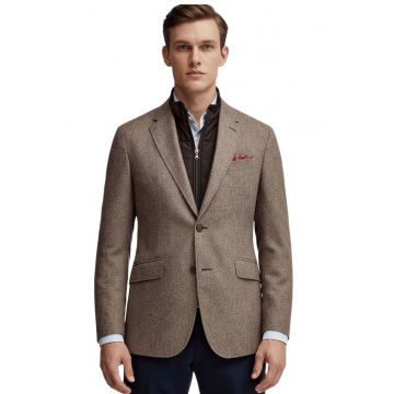 Sacou regular fit cu aspect 2in1 -