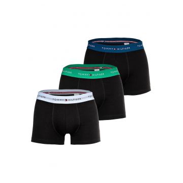 Set de boseri cu banda logo in talie- 3 perechi - Verde/Negru/Albastru