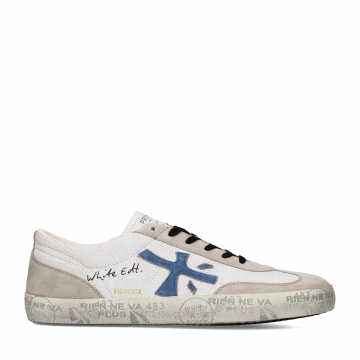 Sneakers bărbați Premiata David albi din piele 1691BP8089A