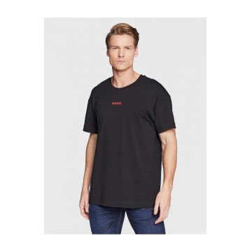 Tricou barbat  negru - bumbac -