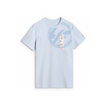 Tricou Barbati  Albastru 100% Bumbac - Imprimeu Motor - Sezon SS25