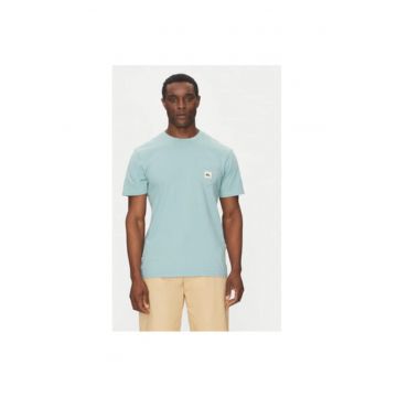 Tricou barbati  EQYZT08035-BGW0 - Bumbac - Albastru deschis - Albastru deschis