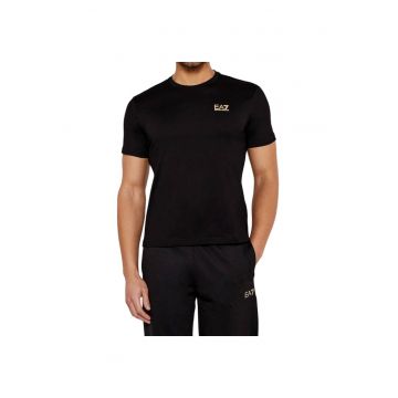 Tricou  EA7 Train Logo Series 40725 - Auriu/Negru