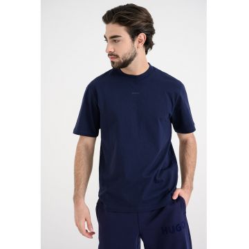 Tricou relaxed fit de bumbac Dapolino - Albastru indigo