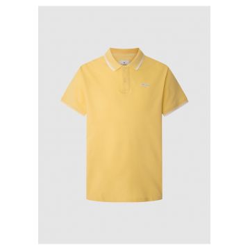 Tricou uni cu guler polo
