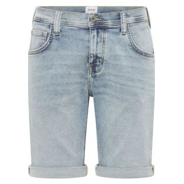 Blugi scurti barbati -  bumbac/elastan - albastru deschis
