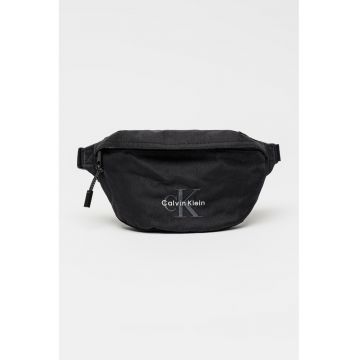 Borseta cu logo brodat - Negru