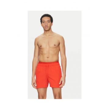 Costum de baie barbati -  rosu - nailon reciclat -