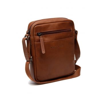 Geanta umar barbati piele naturala - 2.2 litri - Laveno - - Coniac