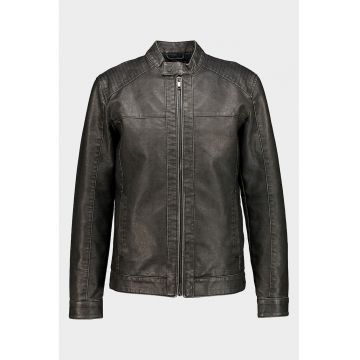 Jacheta de piele ecologica Mike - Gri antracit