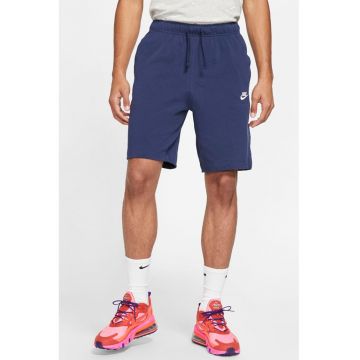 Pantaloni scurti cu logo Sportswear - Alb/Bleumarin