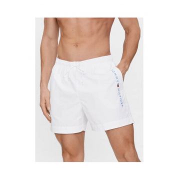 Pantaloni scurti de baie pentru barbati -  303414665 - material sintetic - alb - Alb