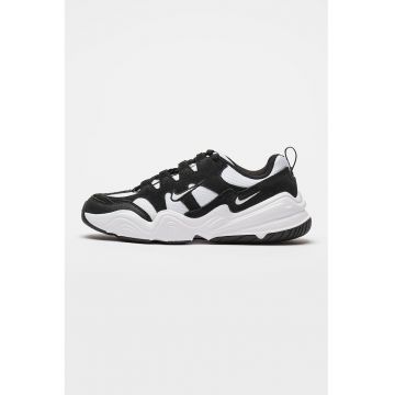 Pantofi sport cu insertii din piele intoarsa Tech Hera - Alb/Negru