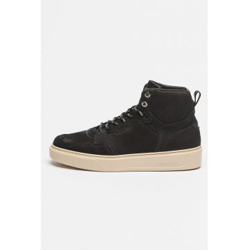 Pantofi sport high-top de piele