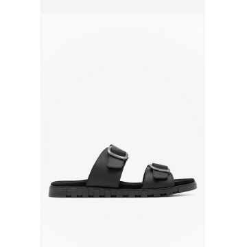 Papuci barbati  5904862864846 - Piele naturala - Negru - Negru