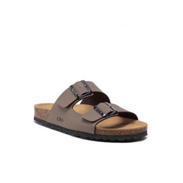 Papuci barbati  Piele ecologica - Maro