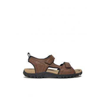 Sandale barbati  303264413 - Piele ecologica - Maro - Maro