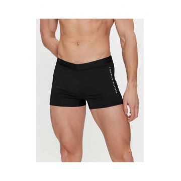 Slip de baie barbati -  negru - poliamida reciclata - elastan