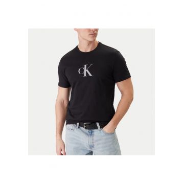 Tricou barbati  SS 30S DISTRESS MONOGRAM GRAPHIC - Bumbac - Negru - Negru