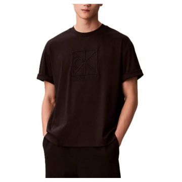 Tricou barbati  SS RLXD PREMIUM INTERLOCK EMBLEM - Bumbac - Negru - Negru