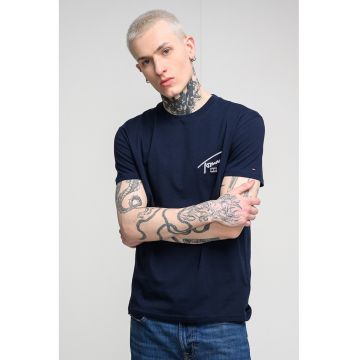 Tricou cu imprimeu logo - Bleumarin