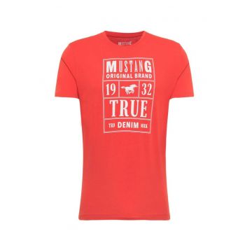 Tricou din bumbac cu imprimeu logo Alex C -